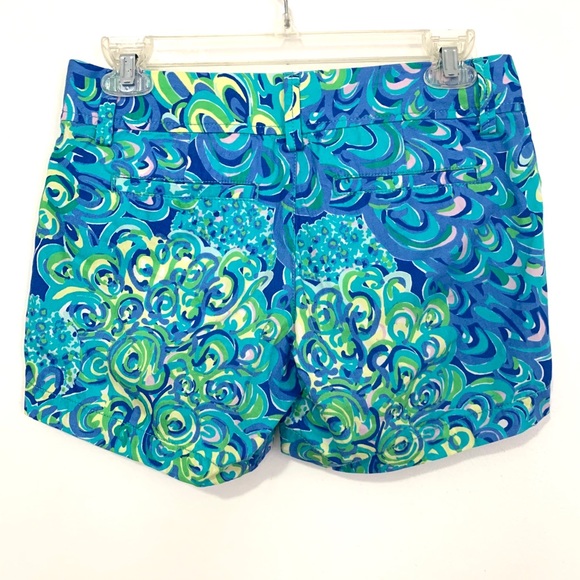 Lilly Pulitzer Callahan Shorts Lilly’s Lagoon size 00 - Picture 4 of 6
